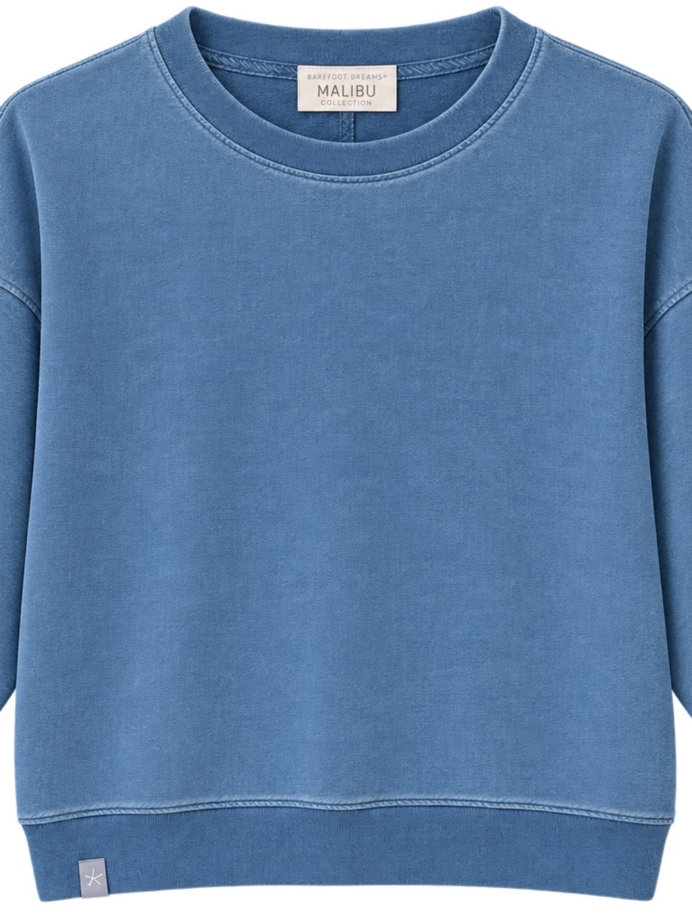 Barefoot Dreams Malibu Collection Women’s Dusty Blue Crewneck Sweatshirt